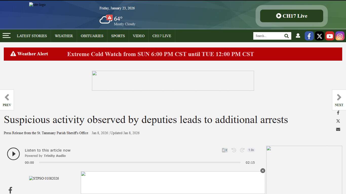 Suspicious activity observed by deputies leads to additional arrests Crime an17.com